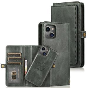 huismerk Sterke magnetische afneembare horizontale flip lederen tas met kaartslots & portefeuille voor iphone 13 pro max