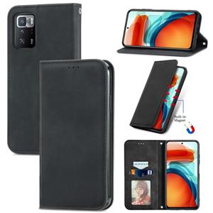 huismerk Voor Xiaomi Redmi Note 10 Pro 5G Retro Skin Feel Business Magnetische Horizontale Flip Lederen Case met Houder & Card Slots & Portemonnee & Fotolijst