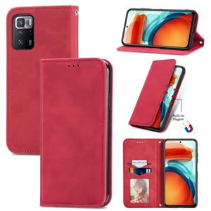 huismerk Voor Xiaomi Redmi Note 10 Pro 5G Retro Skin Feel Business Magnetische Horizontale Flip Lederen Case met Houder & Card Slots & Portemonnee & Photo Fram