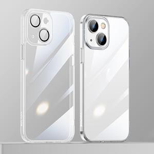 SULADA Crytal Steel Series Diamond Glass + TPU-telefoonhoesje voor iPhone 13 (透明)