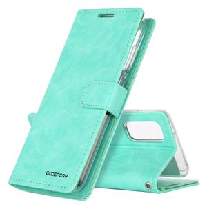 huismerk Voor Galaxy S20 Plus GOOSPERY BLUE MOON DIARY Crazy Horse Texture Horizontal Flip Leather Case With Bracket & Card Slot & Wallet(Mint Green)