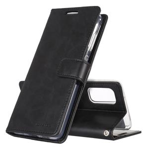 huismerk Voor Galaxy S20 Plus GOOSPERY BLUE MOON DIARY Crazy Horse Texture Horizontal Flip Leather Case With Bracket & Card Slot & Wallet(Black)