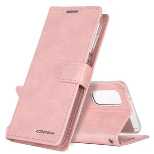 huismerk Voor Galaxy S20 Plus GOOSPERY BLUE MOON DIARY Crazy Horse Texture Horizontal Flip Leather Case With Bracket & Card Slot & Wallet(Pink)