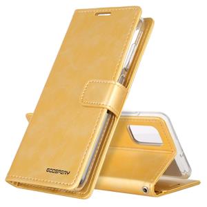 huismerk Voor Galaxy S20 Plus GOOSPERY BLUE MOON DIARY Crazy Horse Texture Horizontal Flip Leather Case With Bracket & Card Slot & Wallet(Gold)