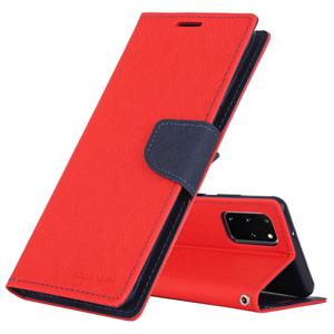 GOOSPERY FANCY DIARY For Galaxy S20+ Horizontal Flip PU Leather Case with Holder & Card Slots & Wallet(Red)