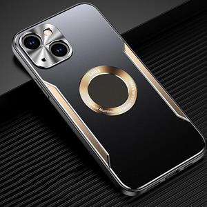 huismerk Aluminum Alloy + TPU Phone Case For iPhone 13(Black Gold)