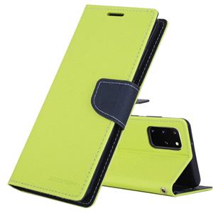 GOOSPERY FANCY DIARY For Galaxy S20+ Horizontal Flip PU Leather Case with Holder & Card Slots & Wallet(Green)