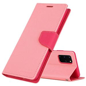 GOOSPERY FANCY DIARY For Galaxy S20+ Horizontal Flip PU Leather Case with Holder & Card Slots & Wallet(Pink)