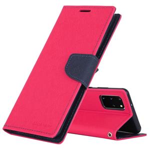 GOOSPERY FANCY DIARY For Galaxy S20+ Horizontal Flip PU Leather Case with Holder & Card Slots & Wallet(Rose Red)