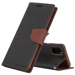 GOOSPERY FANCY DIARY For Galaxy S20+ Horizontal Flip PU Leather Case with Holder & Card Slots & Wallet(Taupe)