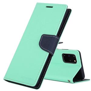 GOOSPERY FANCY DIARY For Galaxy S20+ Horizontal Flip PU Leather Case with Holder & Card Slots & Wallet(Mint Green)