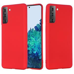 huismerk Voor Samsung Galaxy S30 Pure Color Liquid Siliconen Schokbestendige Full Coverage Case (Rood)