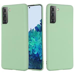 huismerk Voor Samsung Galaxy S30 Pure Color Liquid Siliconen Schokbestendige Full Coverage Case (Groen)