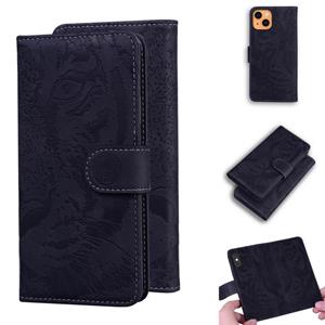 huismerk Tijger embossing patroon horizontale flip lederen tas met houder & kaart slots & portefeuille voor iphone 13 mini