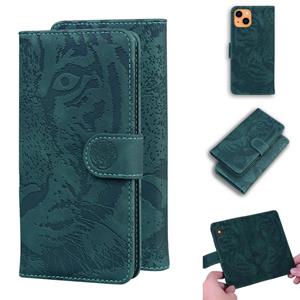 huismerk Tijger embossing patroon horizontale flip lederen tas met houder & kaart slots & portefeuille voor iphone 13 mini