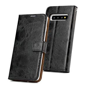 huismerk Voor Samsung Galaxy S10 Crazy Horse Texture Afneembare Magnetische achterkant Horizontale Flip Lederen Case met Houder & Kaart Slots & Fotolijst & Wal