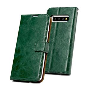 huismerk Voor Samsung Galaxy S10 Crazy Horse Texture Afneembare Magnetische achterkant Horizontale Flip Leren Case met Houder & Card Slots & Fotolijst & Portem