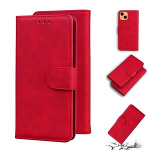 huismerk Huid voelt zuivere kleur horizontale flip lederen tas met houder & kaart slots & portemonnee voor iPhone 13 mini