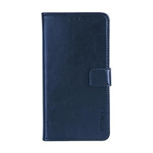 idewei Voor iPhone XS dewei Crazy Horse Texture Horizontale Flip Lederen Case met Holder & Card Slots & Wallet(Blauw)