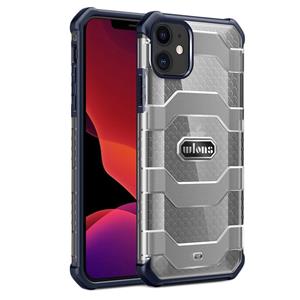 Wlons Explorer Series PC+TPU Beschermhoes voor iPhone 12 mini(Navy Blue)