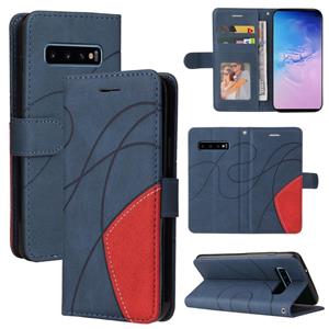 huismerk Voor Samsung Galaxy S10 Dual-Color Splicing Horizontale Flip PU Lederen Case met Houder & Card Slots & Portemonnee