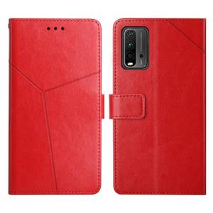 huismerk Voor Xiaomi Poco M3 / Redmi 9t Y Stitching Horizontal Flip Leather Phone Case