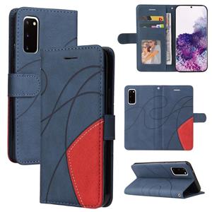 huismerk Voor Samsung Galaxy S20 Dual-Color Splicing Horizontale Flip PU Lederen Case met Houder & Card Slots & Portemonnee