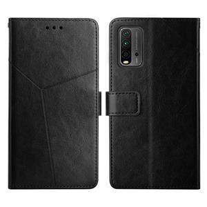 huismerk Voor Xiaomi Poco M3 / Redmi 9t y Stitching Horizontal Flip Leather Phone Case