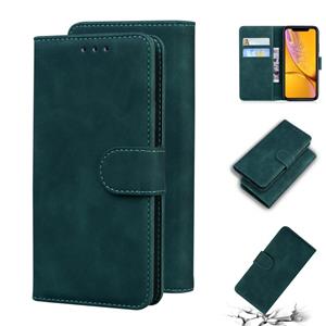 huismerk Huid Feel Pure Color Flip Leather Telefoon Case voor iPhone XR