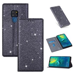 huismerk Voor Huawei Mate 20 Ultrathin Glitter Magnetic Horizontal Flip Leather Case met Holder & Card Slots(Grijs)
