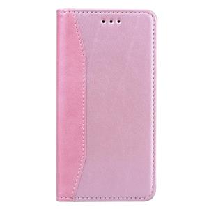 huismerk Voor Samsung Galaxy S8+ Business Stitching Horizontale Flip Lederen case met Double Folding & Bracket & Card Slots & Photo Frame & Wallet(Rose Gold)