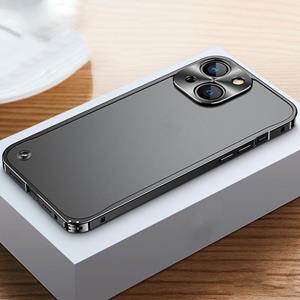 huismerk Metalen frame Frosted Case voor iPhone 13