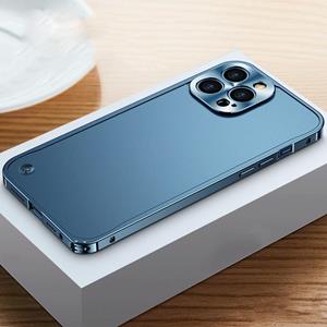 huismerk Metalen frame Frosted Case voor iPhone 13 Pro