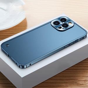 huismerk Metalen frame Frosted Case voor iPhone 13 Pro Max