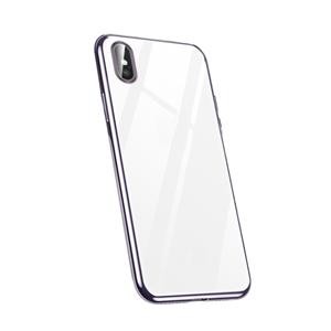 Voor iPhone X/XS SULADA schokbestendig ultradun TPU beschermhoes (paars)