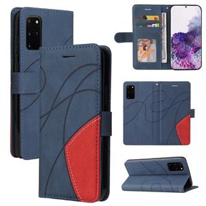 huismerk Voor Samsung Galaxy S20 + Dual-Color Splicing Horizontale Flip PU Lederen Case met Houder & Card Slots & Portemonnee