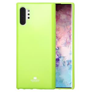 huismerk MERCURY GOOSPERY JELLY TPU schokbestendig en kras geval voor Galaxy Note 10 + (groen)