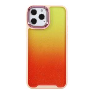 huismerk Schokbestendig gradiënt telefoonhoesje voor iPhone 13 Pro (geel oranje)