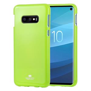 huismerk KWIK GOOSPERY PEARL JELLY TPU anti-val en kras geval voor Galaxy S10e (groen)