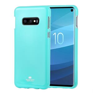 huismerk KWIK GOOSPERY PEARL JELLY TPU anti-val en kras geval voor Galaxy S10e (mintgroen)