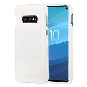 huismerk KWIK GOOSPERY PEARL JELLY TPU anti-val en kras geval voor Galaxy S10e (wit)