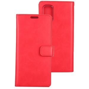 Voor Galaxy S20 Ultra GOOSPERY Mansoor Series Crazy Horse Texture Horizontal Flip Leather Case With Bracket & Card Slot & Wallet(Red)