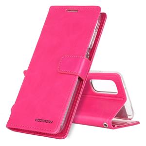 Voor Galaxy S20 Ultra GOOSPERY BLUE MOON DIARY Crazy Horse Texture Horizontal Flip Leather Case with bracket & card slot & Wallet(Rose Red)