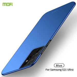 Voor Samsung Galaxy S21 Ultra 5G MOFI Frosted PC Ultradunne Hard Case (Blauw)