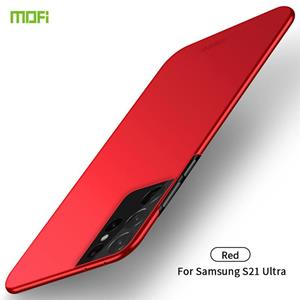 Voor Samsung Galaxy S21 Ultra 5G MOFI Frosted PC Ultradunne Hard Case (Rood)