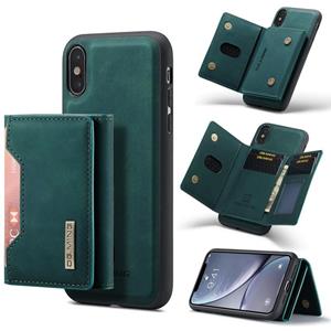 DG.MING M2 Serie 3-voudige multi-kaarttas + Magnetische achterkant Cover Shockproof Case met portefeuille & houder Functie voor iPhone X