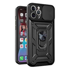 huismerk Schuifcamera Cover Ontwerp Precie Gat TPU + PC Beschermhoes voor iPhone 13 Mini