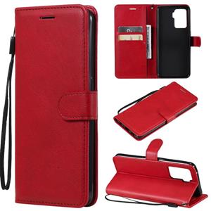 huismerk Voor Oppo A94 4G Solid Color Horizontal Flip Beschermend Lederen Case met Houder & Card Slots & Portemonnee & Fotolier & Lanyard