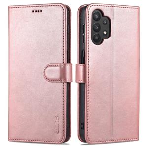 Voor Samsung Galaxy A32 5G AZNS Skin Feel Calf Texture Horizontale Flip Lederen Case met Kaart Slots & Houder & Portemonnee (Rose Gold)