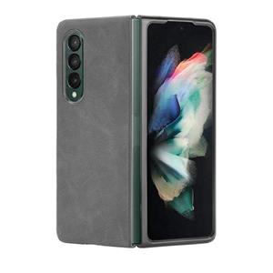 gkk Voor Samsung Galaxy Z Fold3 5G Shockproof Sheep Skin PC + PU + TPU-hoesje